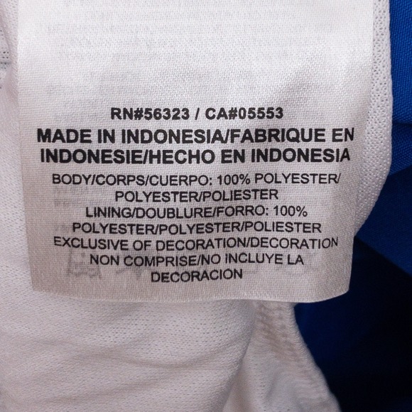 Nike Anchor Running Shorts Mens Large Blue White Mesh Brief Drawstring Lined New - Picture 10 of 11